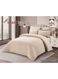 Buy Double-Sided Comforter Set 6-Piece Bedspread 6-Piece Comforter 100% Cotton Comforter Size 260ءx240 cm in Saudi Arabia