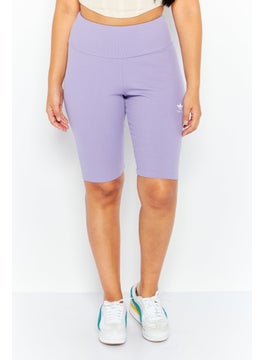 Buy Women Sportswear Fit Training Legging Short, Light Purple in UAE