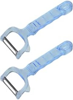 Buy Bager bg-267 stainless steel peeler with plastic handle set of 2 pieces 18 * 7cm - baby blue in Egypt