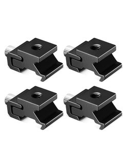 Buy Camera Metal Cold Shoe Mount, Universal Adjustable Elastic Flash Mount Adapter with 1/4" Thread Mount Camera Accessories 4 pcs in UAE