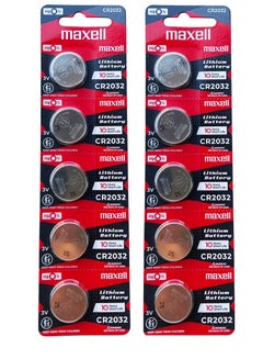 Buy 10 Pieces CR2032 Lithium Coin Cell Battery 3V in UAE