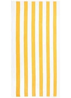 Buy Signoola 2 Kids Beach towels 50 x 100 cm Yellow Stripes, 100% cotton. in Egypt