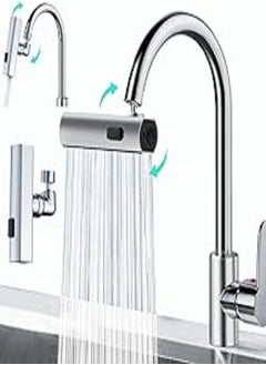 Buy Bolivia's Kitchen Faucet Aerator, 3 in 1 Waterfall Kitchen Faucet, 360 Rotatable Faucet Sprayer Head, Splash-Proof Kitchen Faucet Head Replacement, Sink Faucets for Washing Fruit Vegetable in Egypt