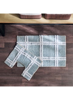 Buy Milton Megan 2-Piece Cotton Bathmat Set 80 x 50 cm in Saudi Arabia