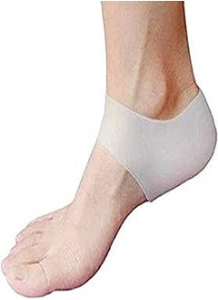 Buy Silicone Gel Heel Protector Gel Heel Sock Cover Cushion Moisturizing Heel Sleeve Cracked Dry Foot Skin Care Protection Tool in Egypt