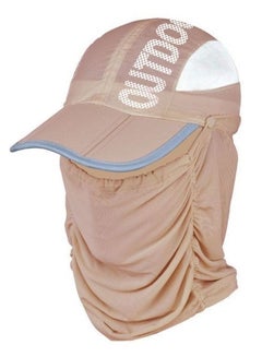 Buy Outdoor Sport Hiking Visor Hat For Women Or Men UV Protection Face Neck Cover Fishing Sun Protect Baseball Cap in UAE