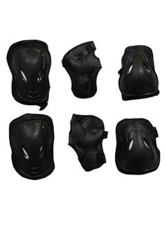 Buy EL1028 Protective Guard Kit for Skating, Cycling and Skateboarding with Knee, Elbow and Wrist Protector |Material : ABS, Nylon | With Adjustable Straps to Fit Perfectly for Adults in Saudi Arabia