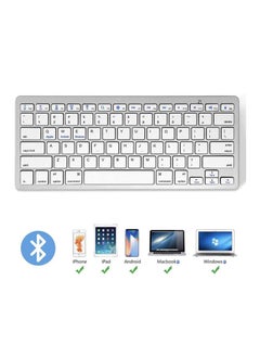 Buy Wireless Bluetooth Keyboard - Universal Wireless Keyboard for Mobile Phones, Tablets, and Computers in Saudi Arabia