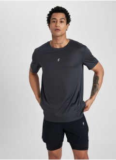 Buy Defactofit Slim Fit Crew Neck Printed T-Shirt in UAE