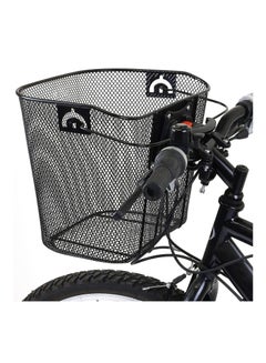 Buy Bike Front Carrier Basket Pet Carrier Quick Release Basket designed Metal Mesh Basket for Front of Bicycle in UAE