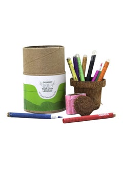 Buy Buy Responsibly Plant able Seed Pencil Biodegradable Eco Friendly Stationery with Seeds for School Kids and Adults, Nontoxic Seed Pencil Gift Box, Color Pencil in UAE