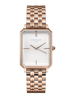 Buy Rosefield The Octagon White Sunray Steel Rose Gold Women Watch - OCWSRG-O42 in UAE