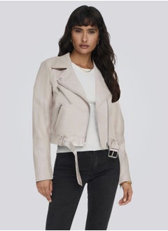 Buy Belted Pocket Detail Jacket in Saudi Arabia