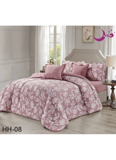 Buy Quilt set for two people summer mattress system 6 pieces fixed medium filling size 220 by 240 in Saudi Arabia