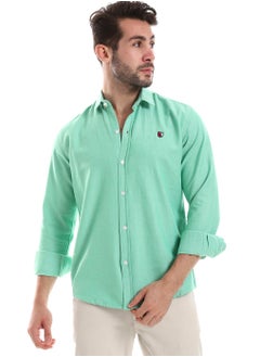 Buy White Rabbit Front Buttoned Down Plain Men Shirt in Egypt