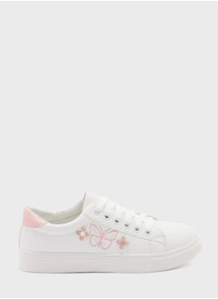 Buy Butterfly Pearl Detail Sneaker in Saudi Arabia