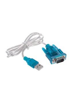 اشتري USB to RS232 Serial Port 9 Pin Serial Port USB Cable Blue/White في الامارات