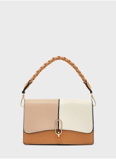 Buy Colourblock Twisted Strap Satchel Bag in UAE