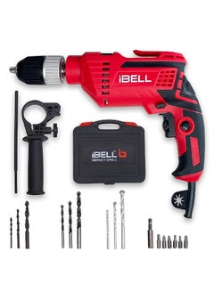 اشتري iBELL Impact Drill ID13-80، 650W، محرك نحاسي، ظرف 13 مم تلقائي بدون مفتاح، 2800 دورة في الدقيقة، محدد وضعين، للأمام/الخلف مع سرعة متغيرة في الامارات