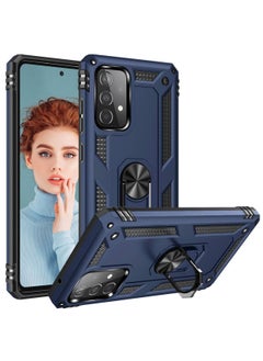 Buy Protective Case with Ring Holder Kickstand for Samsung Galaxy A52s/Samsung A52 Blue in Saudi Arabia