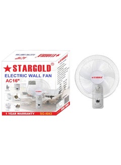 Buy Electric Wall Fan AC 16 inches SG4043 in Saudi Arabia