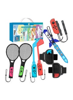 اشتري Nintendo Switch Sports Accessories Bundle 9 in 1 Family Sports Game Accessories Kit Compatible with Switch OLED في السعودية