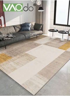 اشتري Geometric Patchwork Area Rug Mordern Soft Medium Pile Carpet Washed Printing Dirt-Resistant And Water-Absorbent Floor Mat For Living Room Bedroom Dining Room 140*200CM في السعودية