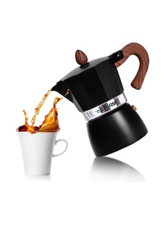 Buy GStorm Espresso Maker,  Mocha Pot, Multifunction Aluminum Stove Top, Espresso Maker - Black in UAE
