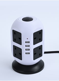 Buy Socket Power Strip, Universal Socket, 30w 4usb-A Fast Charging Port,  2500w, 3 Meters Heavy-Duty Extension Cord in Saudi Arabia