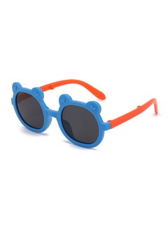 Buy Summer round frame UV protection children's sunglasses Blue in Saudi Arabia