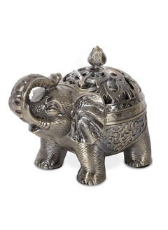 Buy Vintage Incense Holder Metal Standing Elephant Incense Burner with Lid,Bronze Elephant Shape Incense Burner Holder Aromatherapy Ornament Practical Home Decor for Indoor Outdoor in UAE