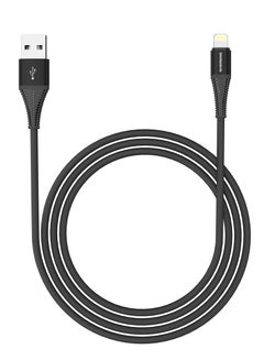 Buy RIVERSONG Alpha S Nylon Braided Fast Charging Lightning Cable, Black in UAE
