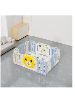 Buy BEAR FOLDABLE FENCE PLAYPEN 10+2 - 148*115*62CM  BLUE 28-UN37-12B in Saudi Arabia