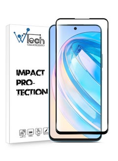 Buy Premium E2E Full Surface Full Glue Tempered Glass Screen Protector For Honor X8a 4G Clear in UAE