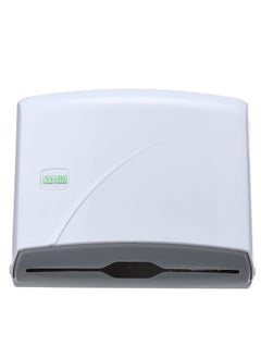 Buy Vialli Folded Paper Towel Dispenser, 200 Papers ,White in Egypt