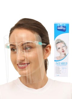 Buy 5 Pieces Protective Face Shield Transparent in UAE