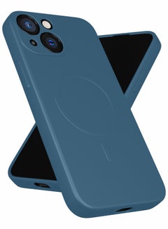 اشتري for iPhone 13 mini Case, Soft Anti-Scratch Microfiber Lining, Compatible with MagSafe, Shockproof Phone Case for iPhone 13 mini, Blue في الامارات