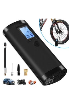 اشتري Electric Air Pump Tire Pressure Inflator for Ball Car Bike Pump Smart Digital Air Inflator for Home Outdoor LCD USB Rechargeable في السعودية