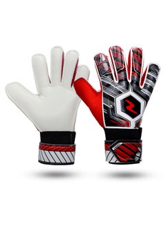 Buy Kids Goalkeeper Gloves Finger Wrist Protection Latex Football Goalkeeper Gloves Youth Breathable Sports Gloves 17cm in Saudi Arabia