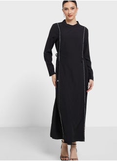 Buy Contrast Trim Dress in Saudi Arabia