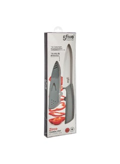 Buy Zirco Ceramic Chef Knife Silver and Grey 15 cm 146633 in Saudi Arabia