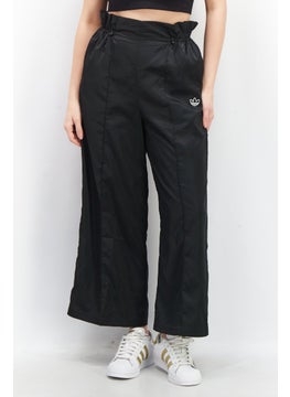 Buy Women Sportswear Fit Wide Leg Track Pants, Black in UAE