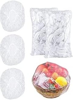 اشتري Fresh 200PCS Reusable Elastic Food Storage Covers Dish Plate Wrap Bowl Covers Alternative to Foil for Kitchen Outdoor Picnic Home في مصر