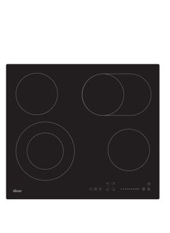 Buy Ugine Built-in Electric stove, ceramic 60x60 Cm, 4 ceramic burners, 6200W, safety, electronic control and touch, Black - UBIH60T in Saudi Arabia