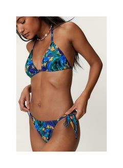 Buy Recycled Tropical Floral Triangle Bikini Set in UAE