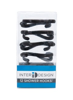 اشتري Interdesign Axis Shower Hooks Set Of 12 Piece Bronze في الامارات