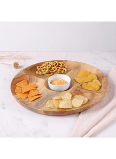 Buy Albero Chip and Dip Platter 35x2.5x35 cm in UAE