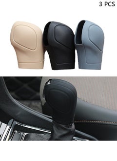 Buy 3 PCS  Shift Knob Cover, Gear Shift Knob Cover Car Protect Accessories, Car Shift Protector Cover Protector, Silicone Automatic Gear Shift Knob Cover Universal for Most Cars(3 Colors) in Saudi Arabia