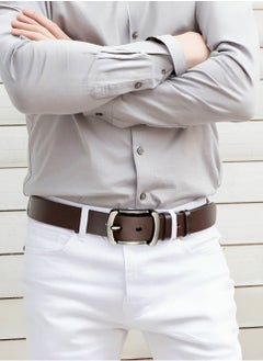 Buy Genuine Leather Belt,Men Casual Belt in UAE