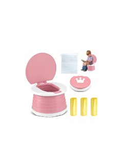 Buy Collapsible toddlers potty training seat for unisex pink in UAE
